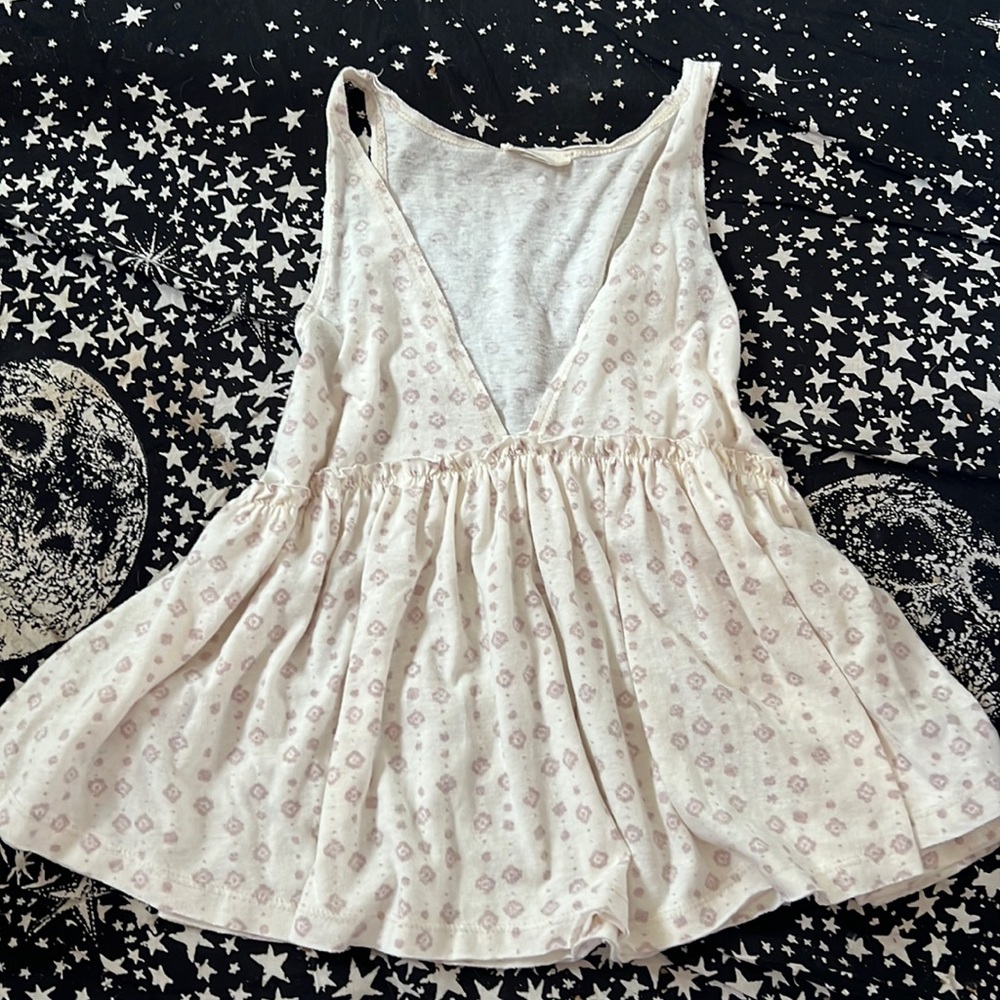 adorable white pattern top